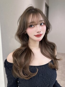 コア 銀座(COA) 薄め前髪×顔まわりで小顔レイヤーロング