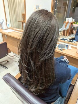 ティーシースペース 元住吉店(T.C.SPACE) ロングレイヤー × 艶感ブラウン