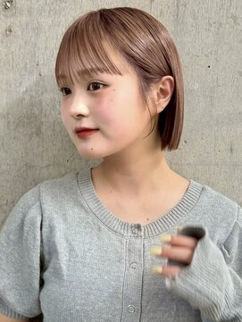 ガーデン 渋谷(GARDEN) ベージュカラー　美髪　ボブ　顔まわりカット