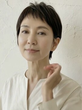 スリーピースヘア 恵比寿(3PeaceHair) 大人女性の若見え上品ナチュラルショート白髪ぼかし髪質改善