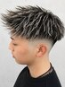 【学生に人気】カット+ホワイトハイライト(メッシュ)￥17,000 ＃メンズ＃八事