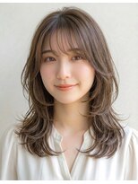 へアメイクワンプラス 四日市(HAIR MAKE ONEplus)&nbsp;20代30代くびれシルエット◎韓国風ミディアム×顔周りレイヤー