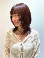 エラン トウキョウ 学芸大学店(elan tokyo) 透明感ピンクブラウン/ハッシュカット/ミディアムレイヤー