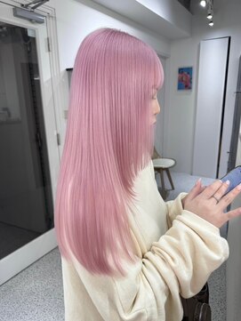 ペレ 原宿(PELE) ダークパープルナチュラルショート夏のヘアアレンジ原宿