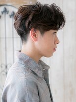 モッズヘアメン 札幌月寒店(mod's hair men) 七三分け前髪パーマダークブラウン韓国スーツマッシュr札幌月寒