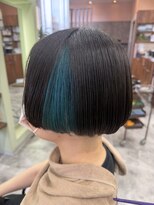 エイム ヘアメイク 横川店(eim HAIR MAKE) ターコイズブルー