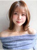 エアリーカール美髪ナチュラルカールセミディダークパープル