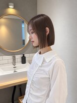 フォト 新宿三丁目(foto)&nbsp;髪質改善縮毛矯正地毛風ストレート切りっぱなしボブ