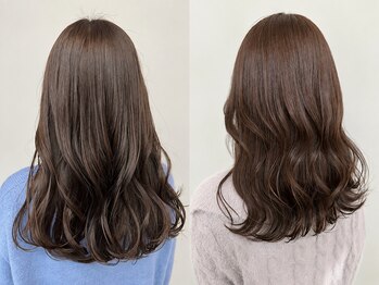 ヘアーアンドビューティーザ エフ(Hair Beauty the F)の写真/ミディアム、ロングならではのstyleを提案☆伸ばし中でも顔周りのデザインで小顔見え効果も◎