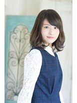 【Rouge】チョコブラウンでツヤ感アップ☆大人可愛いミディアム