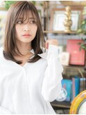 大人かわいい*斜めバングツヤワンカールa川口20代30代40代
