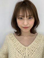 シー バイ ロンド 新宿(Sea by Lond)&nbsp;【佐藤健太郎】ことりベージュシースルーバング小顔レイヤーボブ