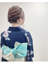 グランルッソ 岡山駅前(GRAN LUSSO)&nbsp;浴衣としっとり大人アップアレンジ