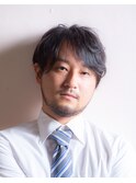 渋い大人のビジネスカジュアルパーマ