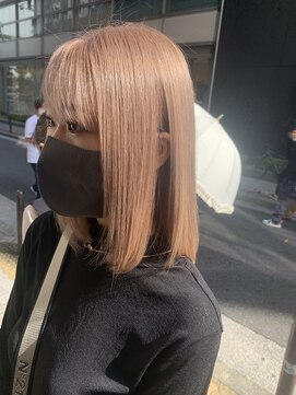 ラフ 難波店(LAFF) #黒髪#ボブルフ#ネビージュ#小顔#ワンレン