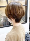 《knit銀座》大人可愛い20代30代40代ショートボブ丸み前下がり