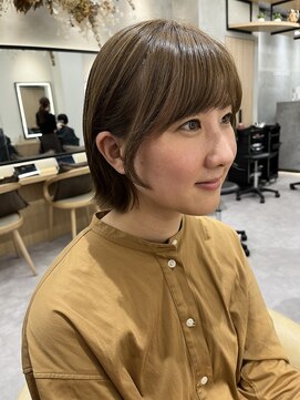 ロンドプロフィール 浦和(Lond profil) 中川陽南子【顔まわりカットプチウルフ明るめベージュ】