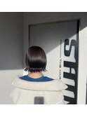 切りっぱなしボブ