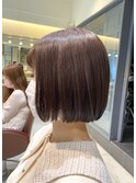 自毛風ストレート×ボブ
