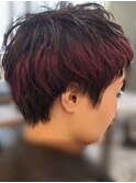マッシュショート/デザインカラー