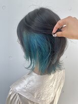 カリーナコークス 原宿 渋谷(Carina COKETH)&nbsp;ターコイズ/ウルフカット/インナーカラー/ダブルカラー