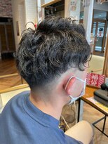 ヘアーショップ エヌアンドエー 越谷店(hair shop N&A)&nbsp;メンズ似合わせカット#5 ニュアンスパーマダウンパーマフェード