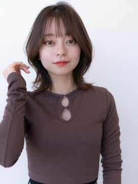 ケアリー 調布(Carelly) ミディアムレイヤー/大人可愛い/髪質改善/シースルーバング