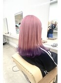 ハイトーンピンク/エンドカラー/バイオレット/ケアブリーチ