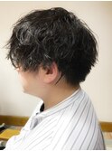 ゆるめの/波巻き/スパイラル/パーマ/メンズ/カット/オススメ