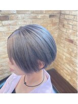 モナン 海老名(Monan)&nbsp;ハイトーンカラー/シルバーグレー/ショート/ダブルカラー