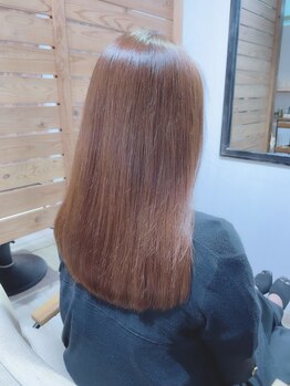 ラルジュ(Large.)の写真/大人女性に大人気◎トリートメント配合のコスメ縮毛矯正で、理想のウル艶ストレートに♪