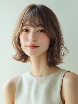 アルトリスト(Altruist Aging×HAIR&SPA) ●ダークアッシュ大人ガーリーボブ着物ミディアムレイヤーカット