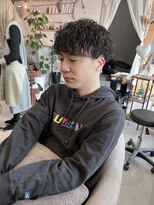 髪屋 紬 メンズ/メンズカット/波巻きスパイラル