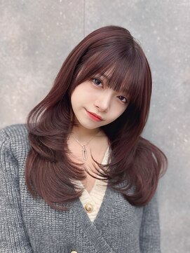 クム(kumu) 【kumu】ロングレイヤー/顔周りカット/栄/名古屋