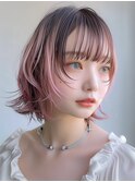 シースルーバング 大人ボブ美髪 ワイドバング