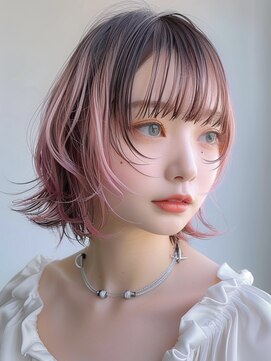 レヴ 草加店(LEV.) シースルーバング 大人ボブ美髪 ワイドバング