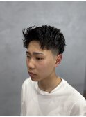 ツーブロアップバング