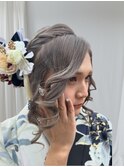和装　ヘアアレンジ　卒業式