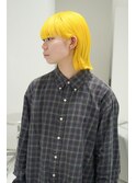 10代20代ハイトーン派手髪レモンカラー