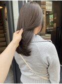 【松本咲花】ブリーチなしダブルカラーオリーブベージュ夏カラー