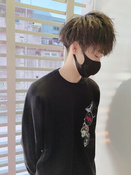 ジーナ 天神(Zina) 刈り上げマッシュ/ツイストスパイラルパーマ