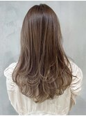 顔周りレイヤー韓国ヘア美髪ロング_ba377601