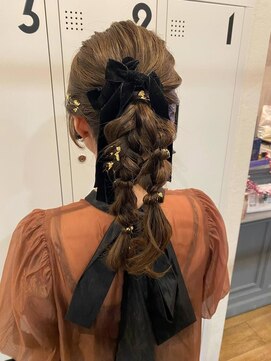 ハロ ハッピーヘアライフ 長居店(Halo happyhairlife) ヘアセットお呼ばれセットフェイスフレーミングカラー