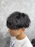 メンズカット+ケアパーマ+トリートメント【#波巻きパーマ#ツイスパ】