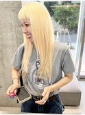 抜きっぱなしブロンド/ホワイトカラー/ロングレイヤー
