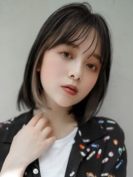 ギークス(GEEKS) 【GEEKS渋谷】伸ばしかけボブ/インナーカラー/冬ヘア/グレージュ