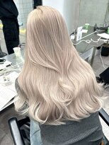 サンク 原宿 表参道(cinq)&nbsp;ダブルカラーミルクティーベージュハイトーンレイヤーカット韓国