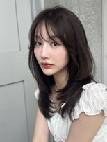 ロンドメリア 天神大名店(Lond Melia) 黒髪カタログ/オリーブグレー/ココアベージュ/小顔に見せるヘア