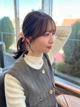 アリスバイアフロート 自由が丘(ALICe by AFLOAT) 結んでも可愛い顔周りカット／おくれ毛カット／前髪カット