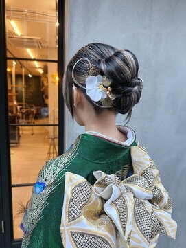 アソビ(Asobi) 【成人式】リボン風ヘアセット